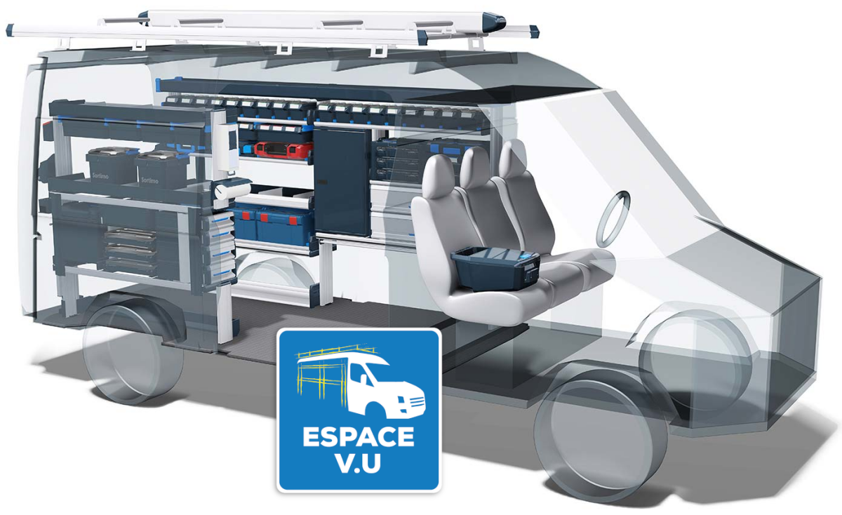 Aménagement de véhicule utilitaire professionnel pour la camion et la camionnette de l'artisan par ESPACE V.U en Gironde 33, Charente 16, Charente-Maritime 17, Dordogne 24, et Lot-et-Garonne 47.