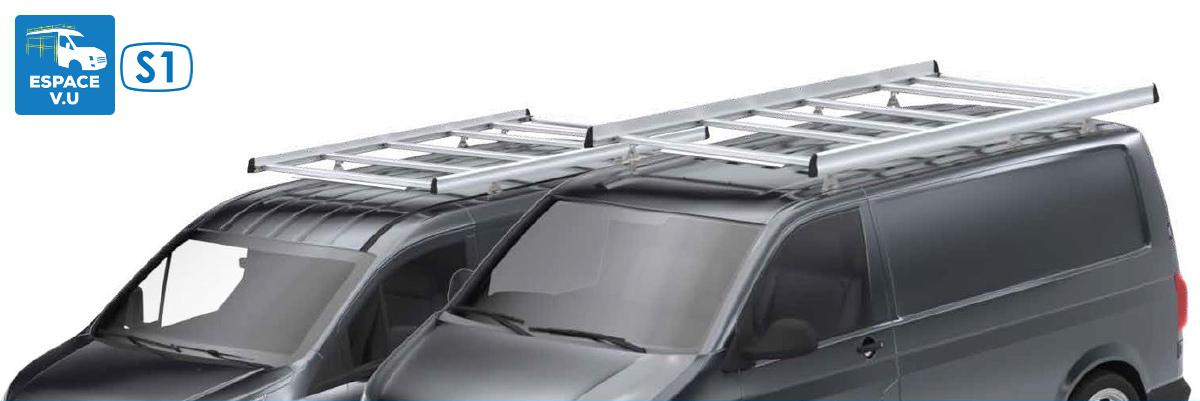 Galerie en aluminium pour le toit de véhicule utilitaire. SÉRIE 1