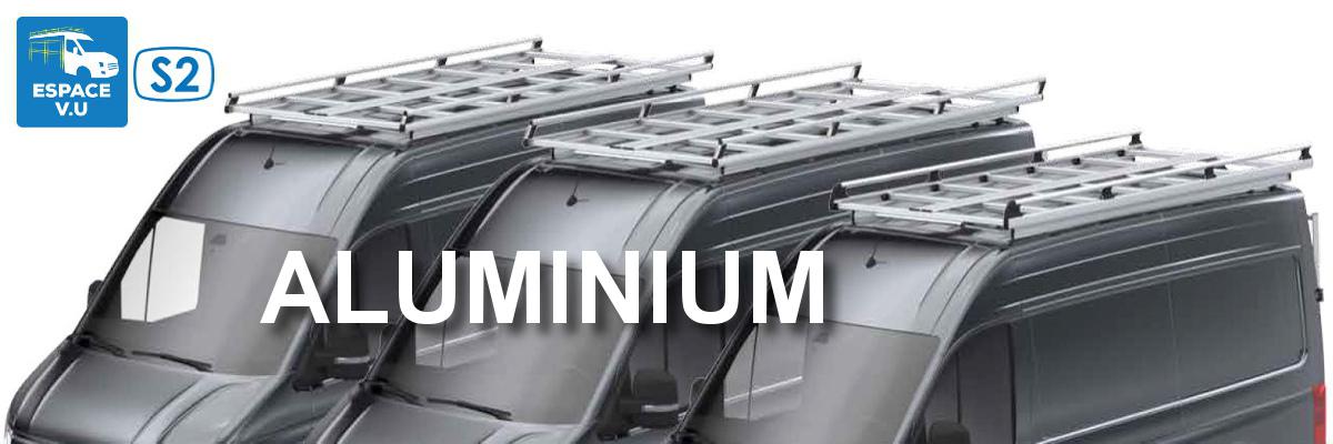 Galerie en aluminium et visserie en inox PRÊTE A POSER pour véhicule utilitaire.