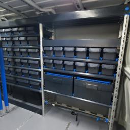 Aménagement pour le Jumper L1H1 utilitaire professionnel d'un artisan plombier, chauffagiste, climaticien en Gironde.